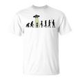 じんるいのしんか 人類の進化 Ufo Alien Human Evolution Tシャツ