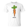 にんじん 人参 顔 イラスト かわいい おもしろ 簡単 シンプル ゆるい 野菜 Tシャツ