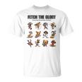 アスリート犬たちの挑戦 – Fetch The Glory Tシャツ