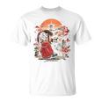 アニメ 女の子 日本 バックプリント Tシャツ