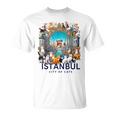 イスタンブール、トルコ 猫の街 Istanbul Turkey City Of Cats Tシャツ