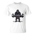 ウェイトリフティング 筋トレ バーベル やる気がないなら家に帰れ ゴリラ Tシャツ
