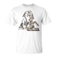 エジプト スフィンクス 神秘 ラムセス バックプリント Tシャツ