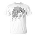 エッチ変態シャツ オタクガール ワイフアヘ顔 快感 Tシャツ