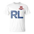オランダ オランダ 人間の旗 文字 R And L Nederland Tシャツ