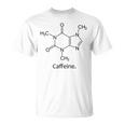 カフェインシャツ 化学構造 分子化学 コーヒー Tシャツ