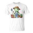 カメは農夫、かわいいデザイン。 Tシャツ