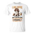 キャバリア・キング・チャールズ・スパニエル犬種 I Like Coffee My Tシャツ