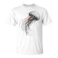 クラゲ 図面 グラフィック 動物 アート クラゲ Tシャツ