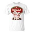 クリスマス デコレーション 犬 マルチーズ Tシャツ