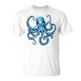 クール ブルー タコ 海 海 好き 触手 タコ好き Tシャツ