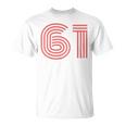 クールレトロライティングジャージ、背番号61 1961 Tシャツ