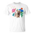 ケアンテリア デザートデザイン犬 長袖tシャツ Tシャツ