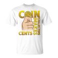 コイン収集はセント硬貨を集めるコインコレクター Tシャツ
