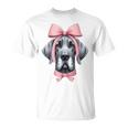 コケットボウ グレートデーン 犬 ママ ピンクリボン キュート 母の日 Tシャツ
