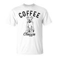 コーヒーとチェシー犬 チェサピークベイレトリーバー 子犬 Tシャツ