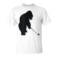 ゴリラゴルフシルエット Tシャツ