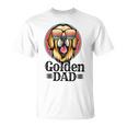 ゴールデンパパヴィンテージゴールデンレトリバー犬のための父親の日 Tシャツ