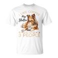 シェットランド・シープドッグ犬用シェルティ I Like Coffee Myheltie Tシャツ