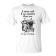 シャーロック・ホームズ I Neveraid I Wasmarter Tシャツ