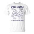 スペースシャトル レトロレイアウト ロケット科学者&宇宙飛行士用 Tシャツ