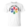 スマイル レインボー ハッピーフェイス 花 Lgbt ゲイ レズビアン プライド 月 Tシャツ