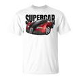 スー、スポーツカー、マッスルカー、レースカーのtシャツ。 Tシャツ