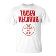 タワーレコード 音楽 レトロ ヴィンテージ 生活 Tシャツ