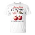 チェリーフルーツ スイートジューシーレッドチェリー 食通ギフト Tシャツ