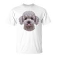 ホワイト トイプードル 犬 いぬ 顔 Tシャツ