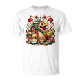 ニューイヤードラゴン ジョイフルドラゴン 旧正月のお祭り Tシャツ