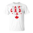 ハッピーカナダデー カナダメープル カナダの女性 メンズ キッズ Tシャツ