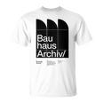 バウハウスアーカイブ – モダニストベルリンデザイン Tシャツ
