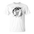 バスケットボールフープグラフィティレジャースポーツ Tシャツ