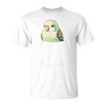 バッグの中のかわいいセキセイインコ、面白いセキセイインコ 長袖tシャツ Tシャツ