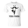パンダ ヨガポーズ 水墨画 おもしろ 運動 和風 動物 Tシャツ