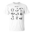パンダヨガポーズ、パンダは異なるヨガポジションを作ります。 Tシャツ