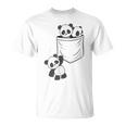 パンダ愛好家のためのポケットの中のかわいいカワイイベイビーパンダ Tシャツ