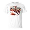 ビンテージ カウボーイ ロデオ ブロンコ ウエスタン 乗馬 カントリー メンズ Tシャツ