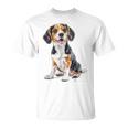 ビーグル 犬 モチーフ ペット イラスト ビーグル Tシャツ