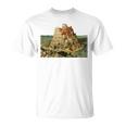 ピーテル・ブリューゲルによるバベルの塔 1563 長袖tシャツ Tシャツ