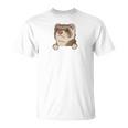 フェレット・イン・ア・ポケット ペット ファニー フェレット 長袖tシャツ Tシャツ