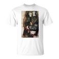 フリンジ付きの毛布の上の二人の女の子 エゴン・シーレ作 1911 長袖tシャツ Tシャツ