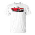 ブリティッシュクラシックスポーツカー トライアンフ Tr4 Tシャツ