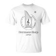 ヘルマンハープ・黒ロゴ Tシャツ