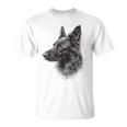 ベルギーシェパード 犬 グラフィック ペットアート ベルギーシェパード Tシャツ