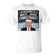 ホワイトハウスのクリスマス・トランプ・ファニー・ホリデーを夢見ている 長袖tシャツ Tシャツ