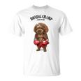 ボクシングチャンピオン プードル ドッグファイター Tシャツ