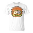 ボンレス犬とボンレス猫 ハンバーガー Tシャツ