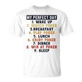 ポーカー パーフェクトデイ ポーカーハンド テキサスホールデムプレーヤー ポーカー Tシャツ